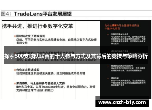 探索500支球队联赛的十大参与方式及其背后的竞技与策略分析